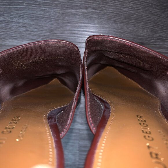 Kurt Geiger Leather Beaded Embroidered Mule Flats Sz. 39 (US 5) - Picture 5 of 9